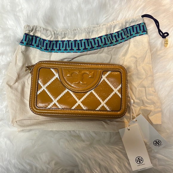 Tory Burch Handbags - Fleming Pop Quilt Double Zip Mini Bag